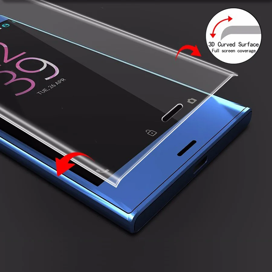 3D изогнутая полная защитная крышка для экрана для sony Xperia XZ1 XZ2 Compact закаленное стекло XA1 Plus XA XA2 Ultra XZs XZ Премиум пленка
