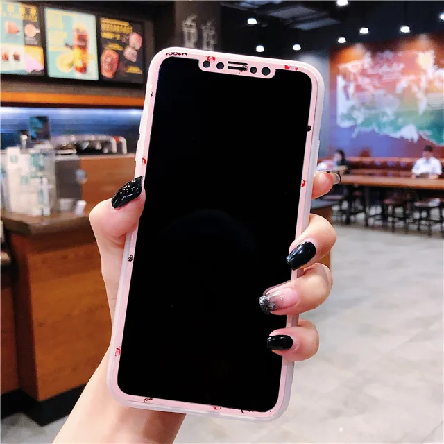 Защитное закаленное стекло для экрана iPhone XS Max XR X с мультяшным рисунком