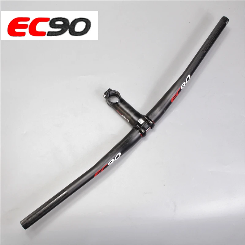 EC90 полноуглеродное волокно MTB/горный велосипед изогнутый Riser руль/прямой плоский