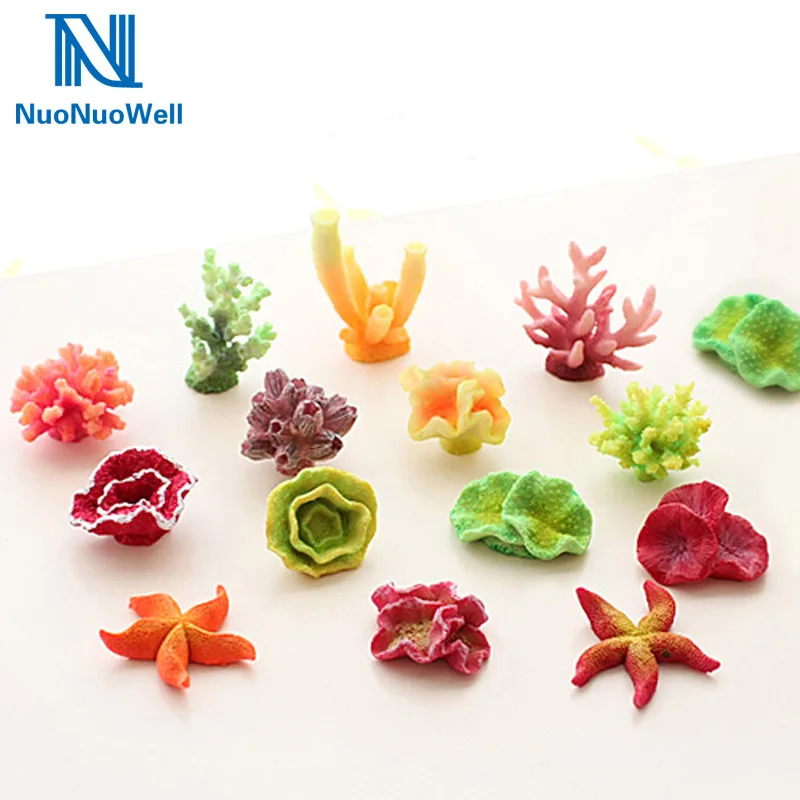 NuoNuoWell 6 шт. аквариум из эко смолы искусственное украшение для аквариума типов