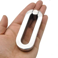 stainless steel stimulate bondage squeeze scrotum testicles penis pendant ball stretcher cockring bdsm slave sex toy 298