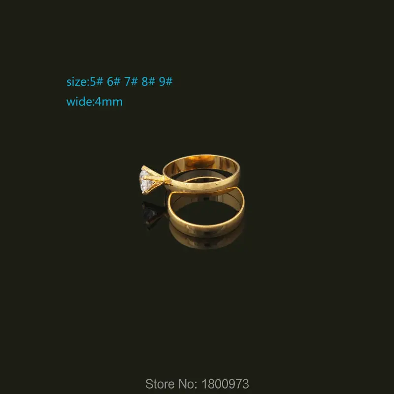 TWO DESIGH Gold Filled Crystal Rings Fashion Jewelry For Lovers Wedding Middle East/Russia/Arabic/African/Brazil/Kenya | Украшения и