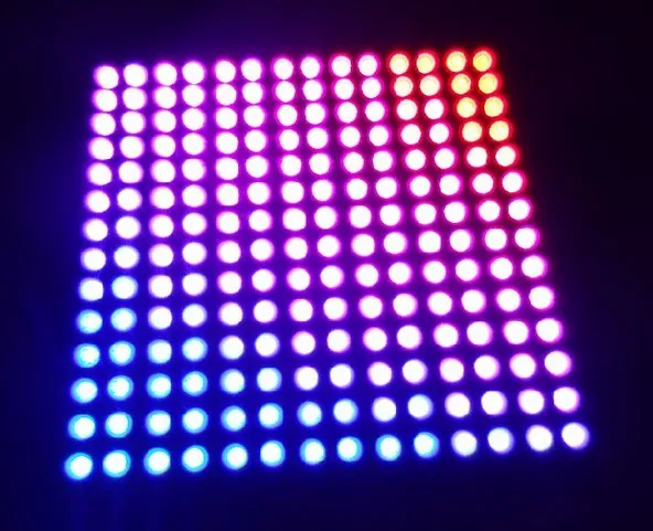 

1X New arrival P20 SK9822 fiber board plate RGB full color 196 pixels matrix LED screen display free shipping