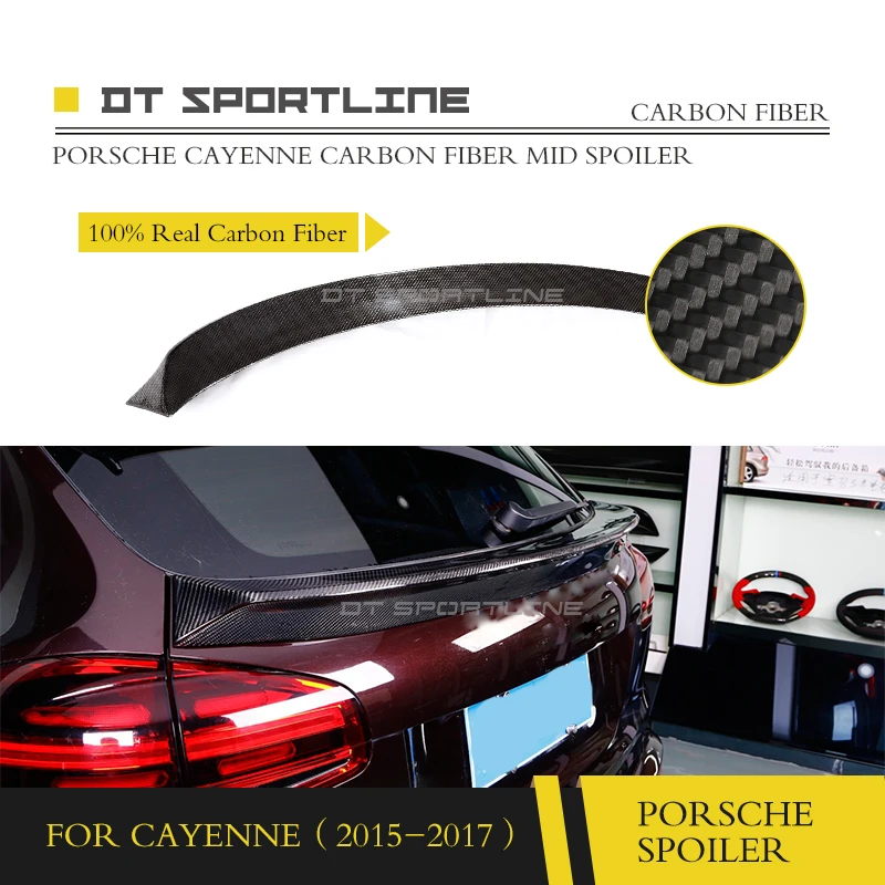 100% Настоящее углеродное волокно для Cayenne 958 Facelift углеродного волокна спойлер на