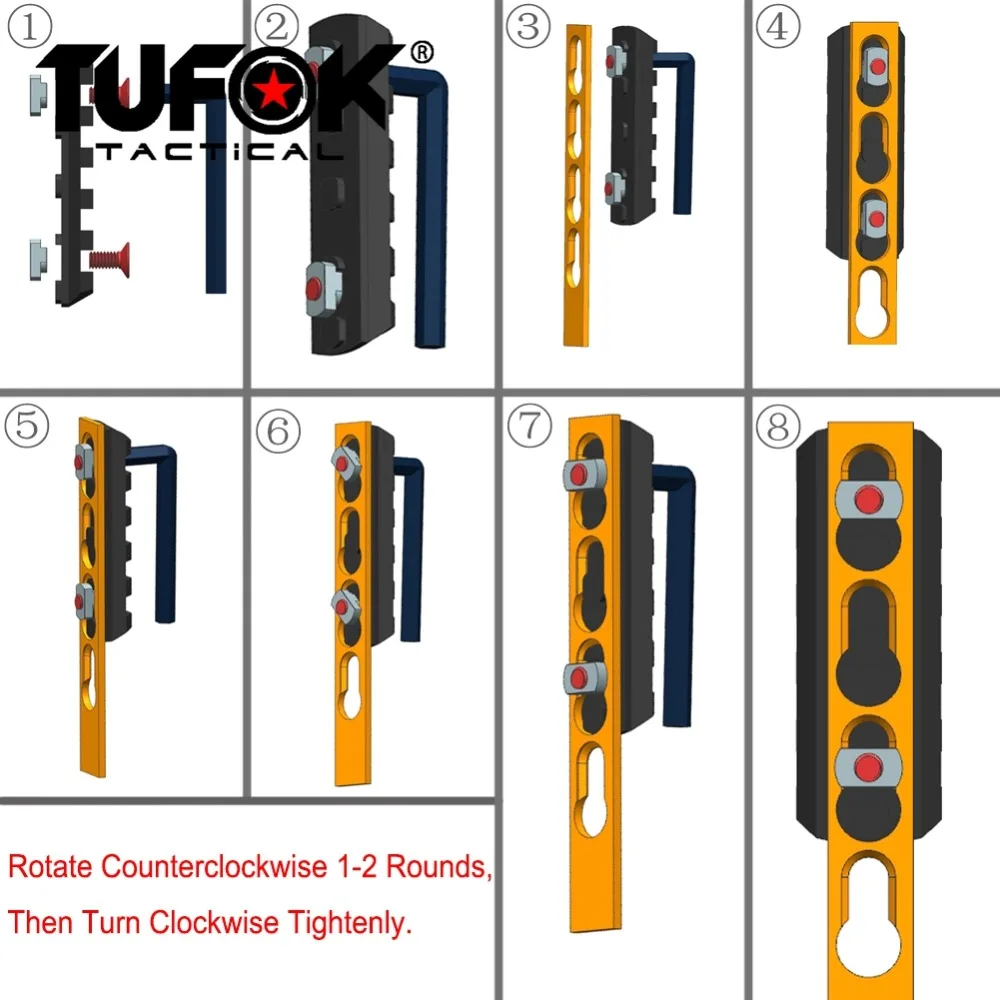 TuFok Keymod 13 слотов супер низкий профиль рельсовая секция ультратонкий Picatinny