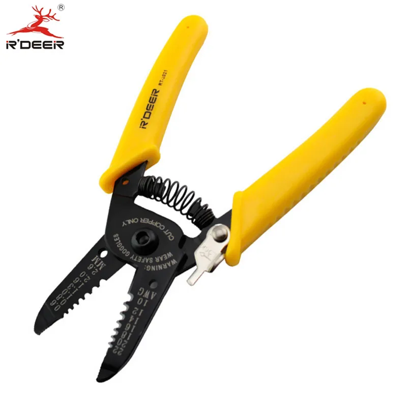 RDEER 180mm Pliers Wire Stripper Multi Tool Stripping Cutter 0.6-2.6mm Automatic Cable Cutting Scissor Hand Tools | Инструменты