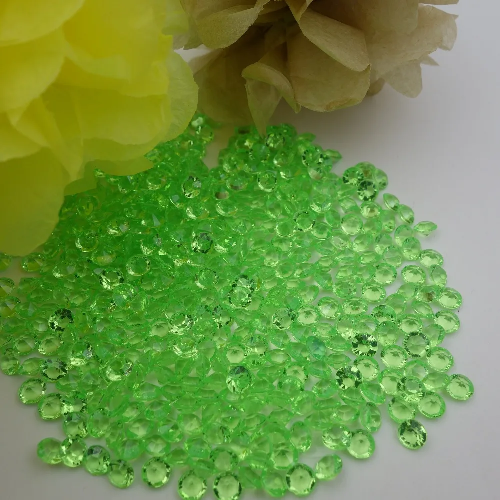 Дешево! 1000 шт. Акриловые Алмазные конфетти 6 мм 1 карат|gem crystal|gem confettigem decorations |