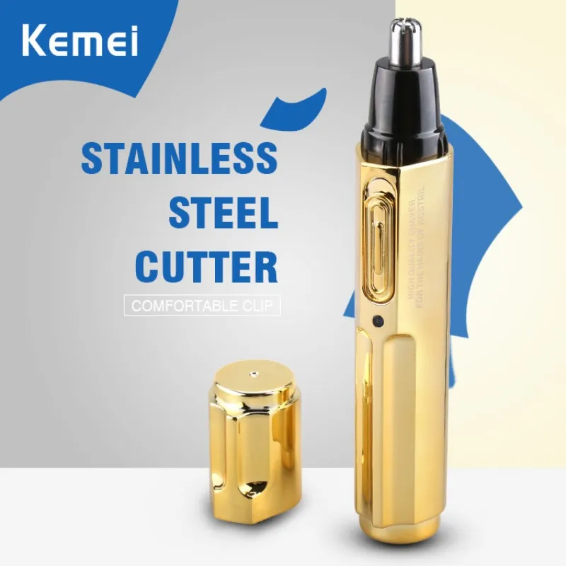 KEMEI New Electric Nose Hair Trimmer Professional Rechargeable Stainless Steel Cut Machine cortapelos nariz KM-6616 | Бытовая техника