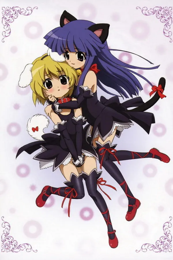 Домашний декор хигураси плачут аниме Satoko & Rika 90*60 см настенный постер с прокруткой