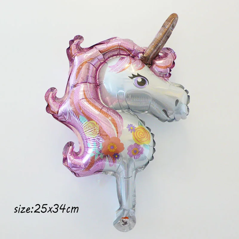 mini pink unicorn Маленькие пони, фольгированные шары, 3d, сделай сам, единорог, шары, милая Радуга, единорог, стоячий шар, дети, день рождения, единорог, вечерние, Декор - Цвет: mini pink unicorn