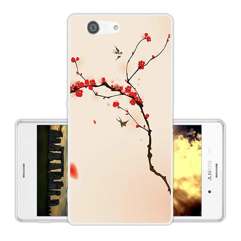 Case for Sony Xperia Z3 Compact / mini Phone Cases Soft TPU Square Back Cover MINI Ultrathin Silicone Fundas |