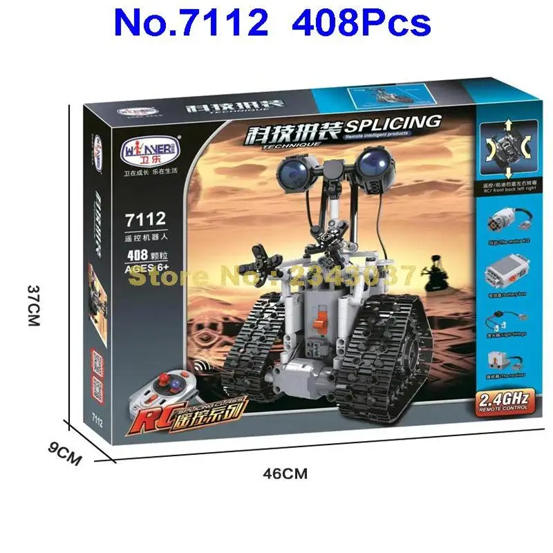 Winner 7112 408 шт. креативный дистанционный пульт дистанционного управления Rc робот