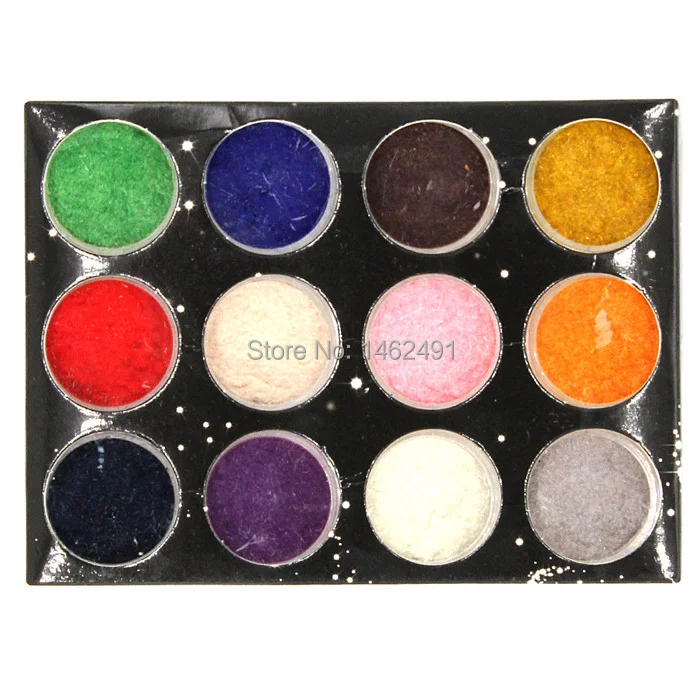 12 цветов модное украшение для ногтей|nail powder|velvet nail powderpowder for nails |