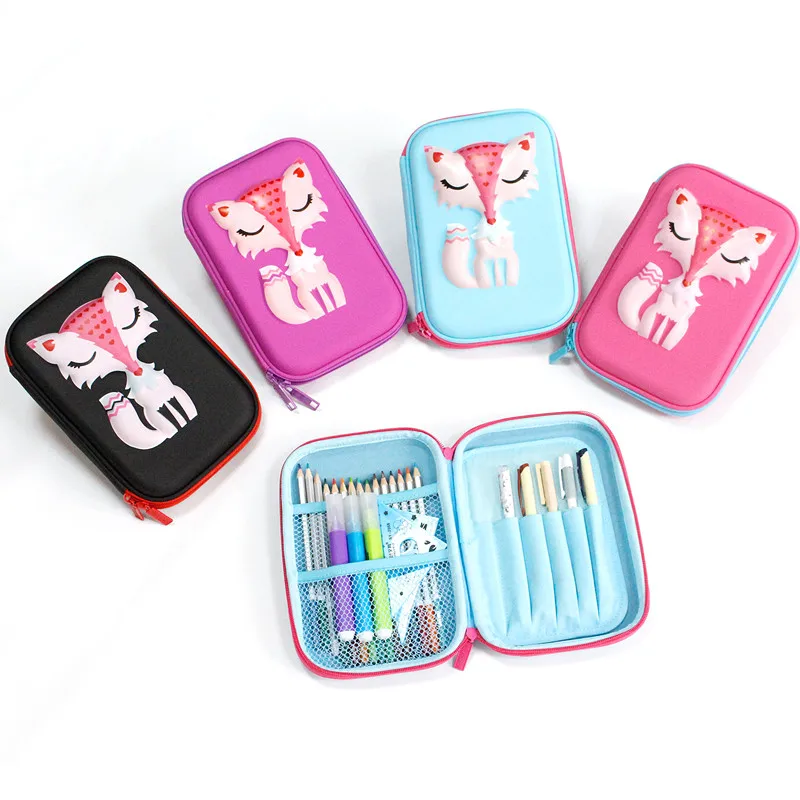 

fox pencil case EVA kalem kutusu unicorn Cartoon school supplies estuche escolar pencilcase trousse scolaire stylo papelaria
