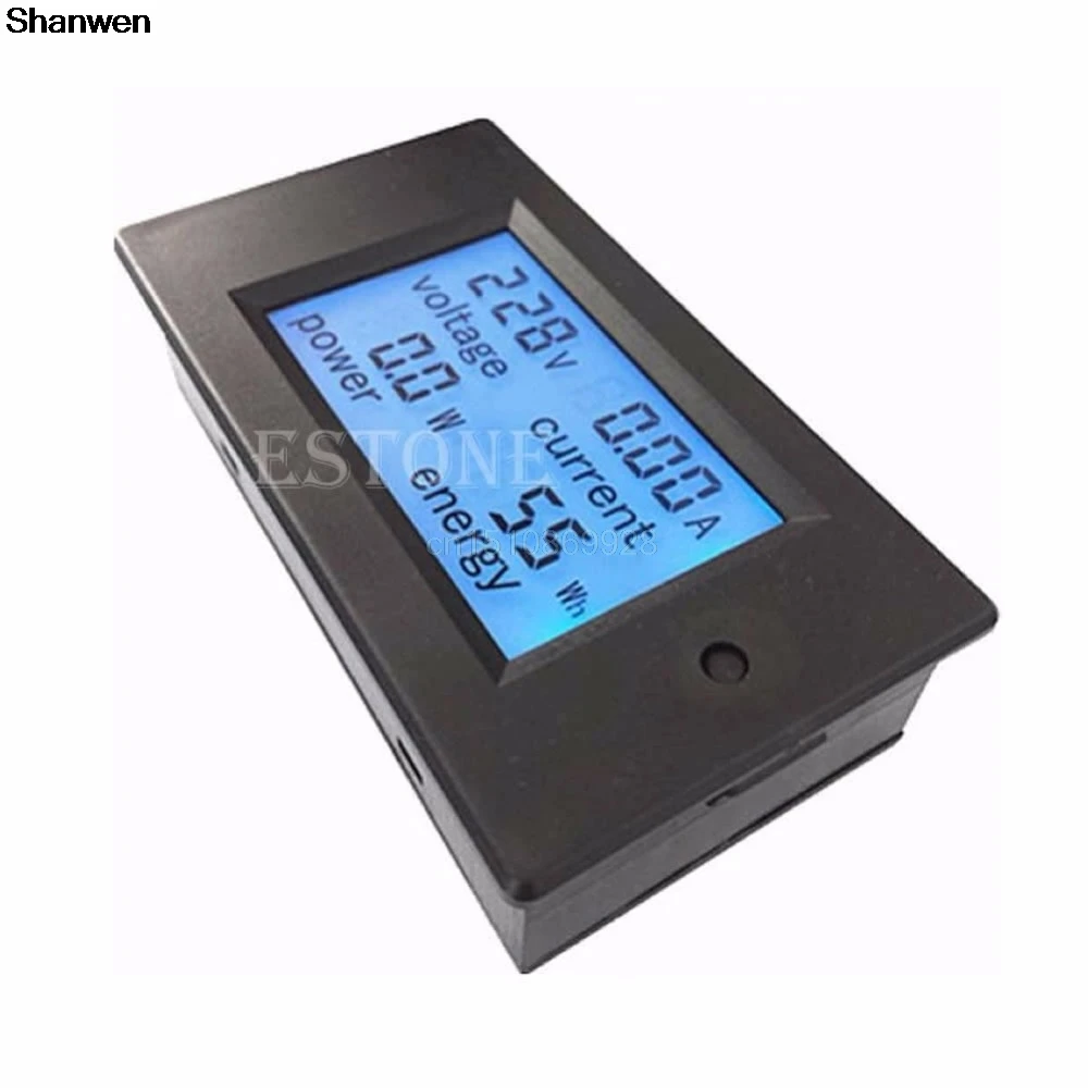 

1pc Power Meter AC 80-260V LCD Digital 20A Volt Watt Power Meter Ammeter Voltmeter