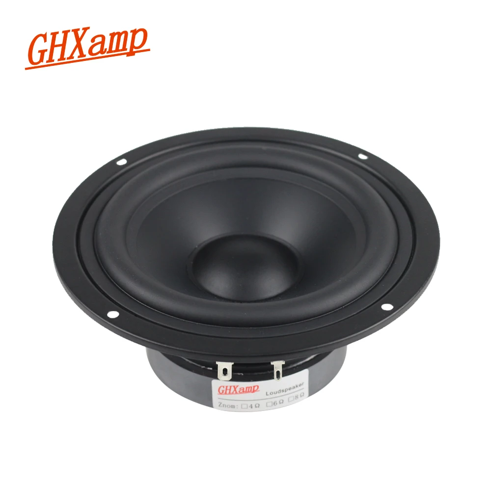 GHXAMP 5 INCH Woofer Speaker Unit Alto Stereo HOME Speaker MID-BASS HIFI Loudspeaker DIY 45W-90W 1PCS