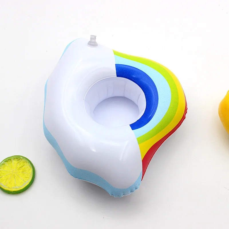 cup holder Детское надувное кольцо для плавания ming, Надувное детское Надувное надувное кольцо для плавания в подмышках, Детские аксессуары для бассейна, Надувное двойное кольцо для купания - Цвет: cup holder