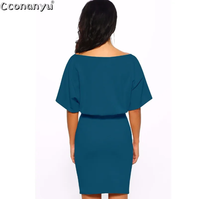 Женское платье с коротким рукавом облегающее мини поясом лето 2019|Женские платья|