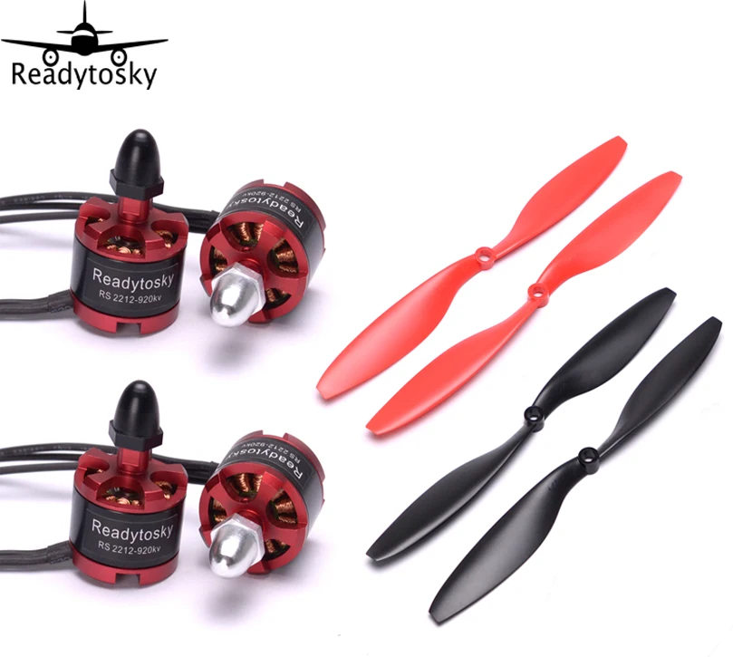 Бесщеточный мотор 2212 920KV (2CW/2CCW) + 2 пары пропеллеров 1045 для квадрокоптера F450 S500 FPV|1045