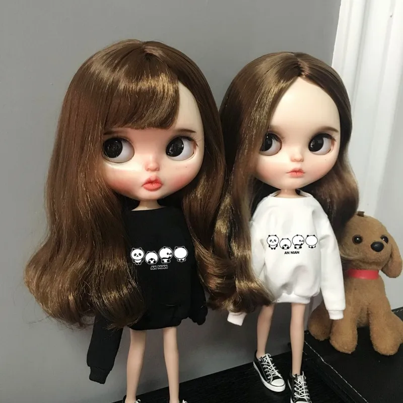 Новый blyth кукольные одежда 30 см Повседневная Милая толстовка с пандами для Blyth pullip
