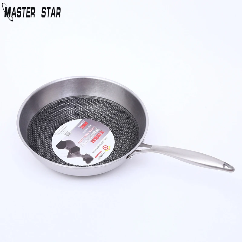 

Master Star Stainless Steel Wok Honeycomb Bottom Nonstick Wok No Oil Cooker Induction Cooker Universal