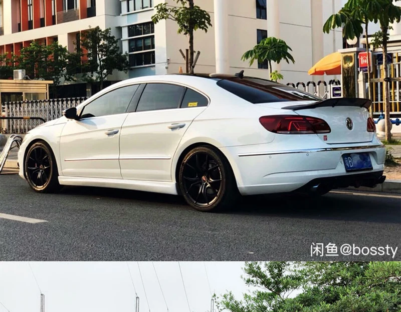 Задний спойлер на крышу из углеродного волокна для Volkswagen VW Passat CC Sandard 2009- R style