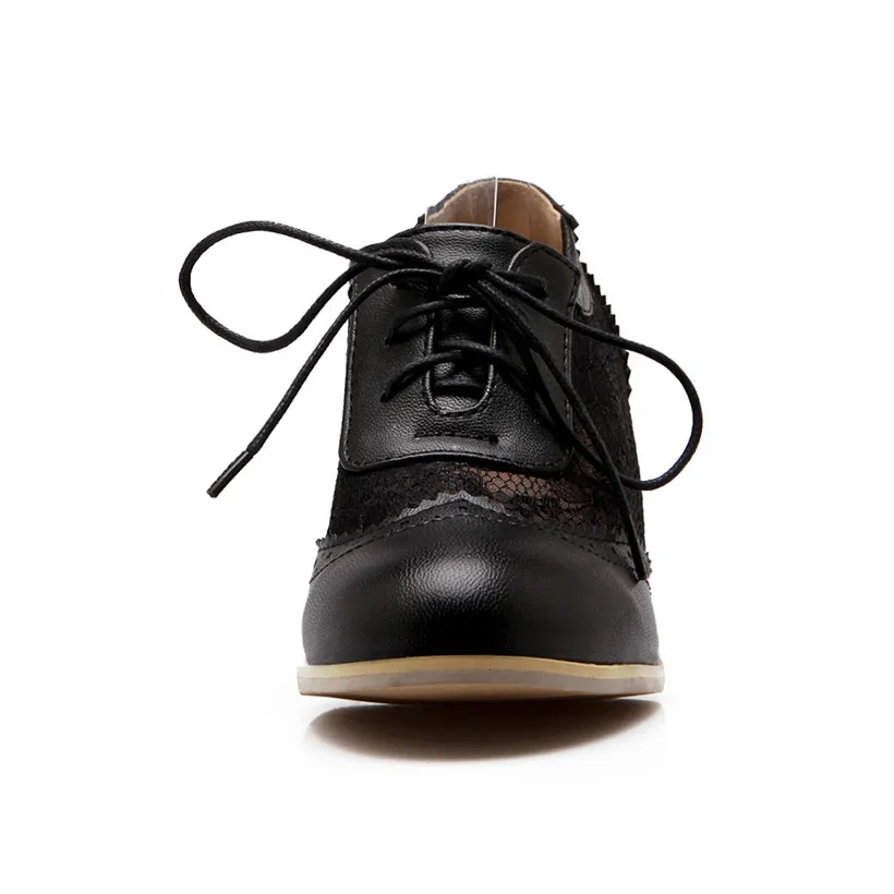 Женские туфли лодочки из искусственной кожи с вышивкой дышащей сетки круглым