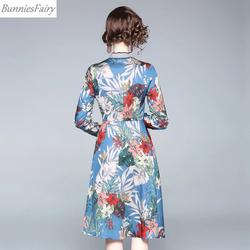 BunniesFairy 2019 весеннее женское элегантное тропические растения и листья цветочный
