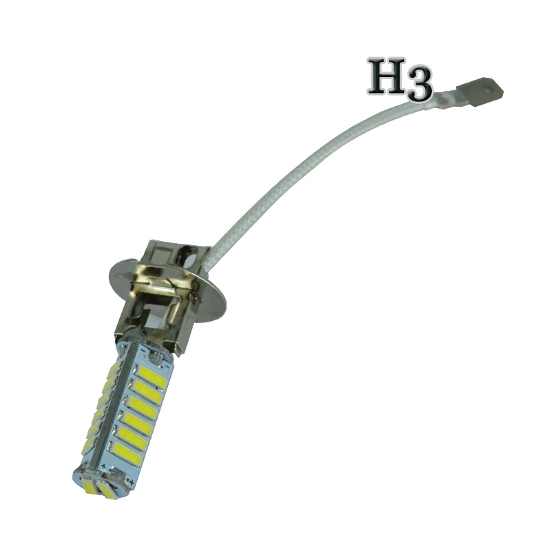 100pcs High lumen H1 H3 LED Cold White Light 7020 Chip 20 SMD Automobiles Car Lights External Fog Driving Lamp Bulbs 12V | Автомобили и