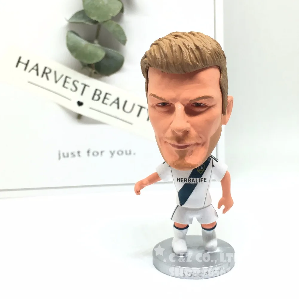 Фигурка Soccerwe звезды футбола Дэвид Бекхэм классические подвижные суставы модель