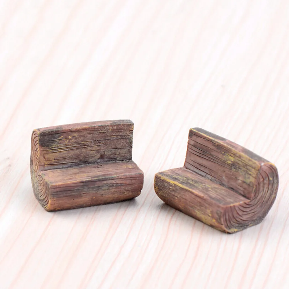 1 шт. 3 см кресло в парке Кукольное из смолы для фигурок микро мира миниатюрный