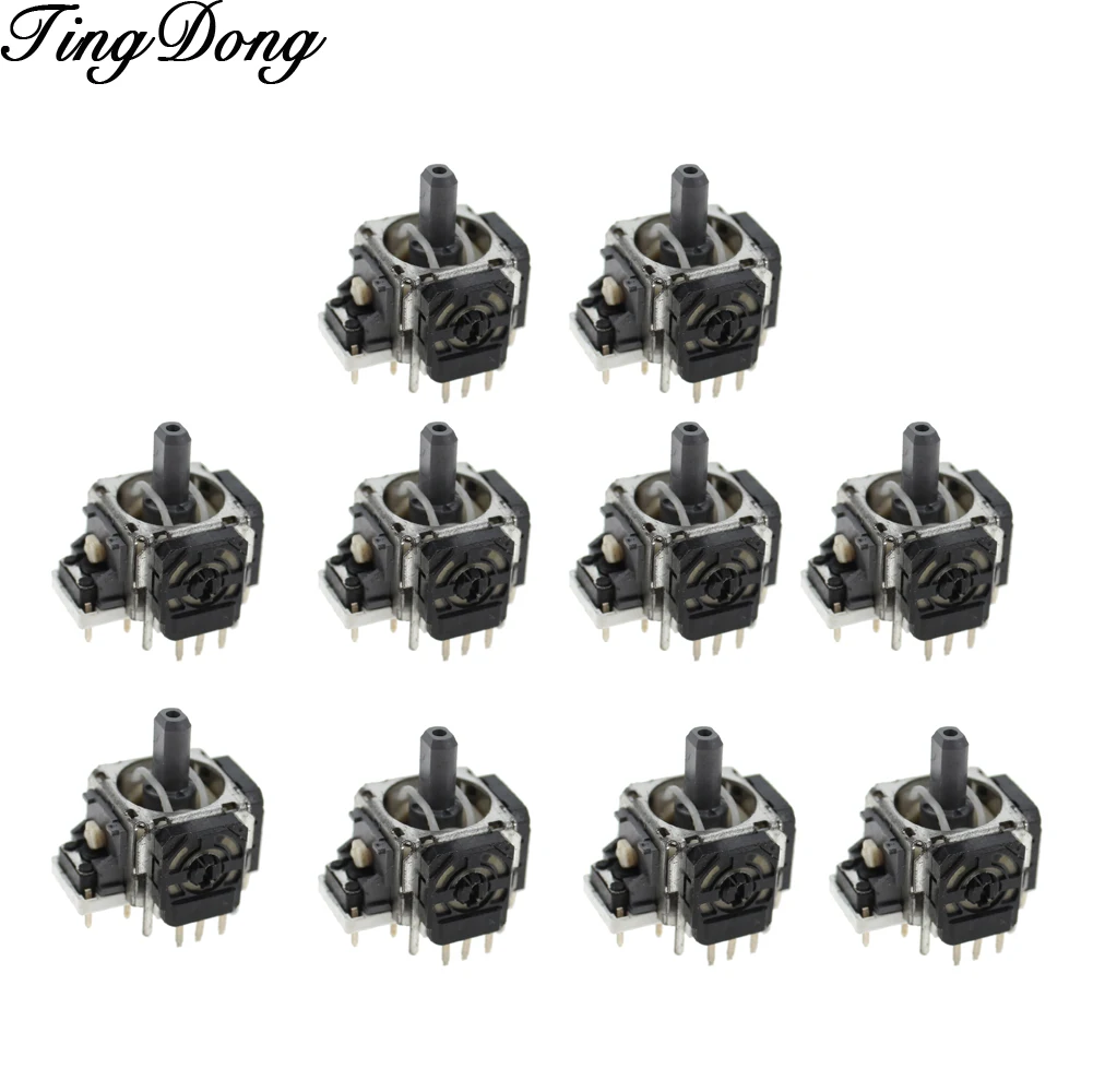 For XBOX ONE ALPS 3D Analog Joystick Axis Sensor 3 Pin with Thumbstick cap for Playstation 4 PS4 controller repair part