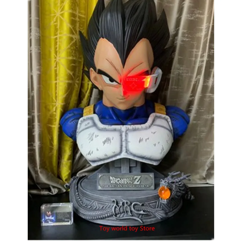 39 &quotСтатуя Dragon Ball Z Vegeta 1:1 бюст Супер Saiyan голова портрет GK резиновая фигурка героя