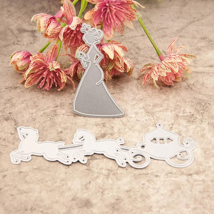 

Metal princess carriage cutting Dies Stencils for DIY Scrapbooking photo album Decorative Embossing DIY Paper Cards