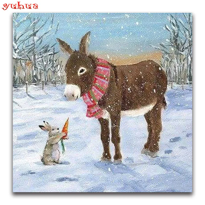 3D DIY вышивка стразами рисунков животных мозаика картина из страз рыбы вышивки