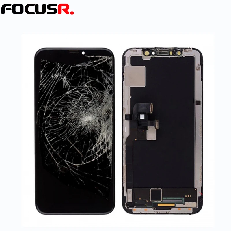 Практика ЖК-экран assmebly с рамкой для iphone X для рамки и стекла разделения практики