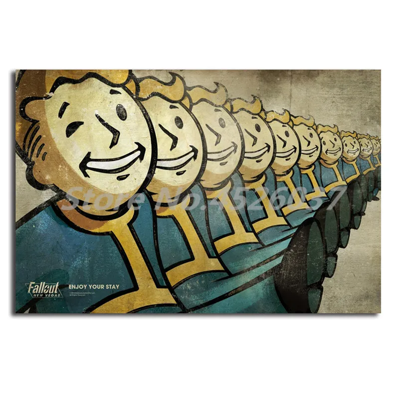 Настенная картина Fallout декоративный постер и печать на холсте 4 HD для офиса