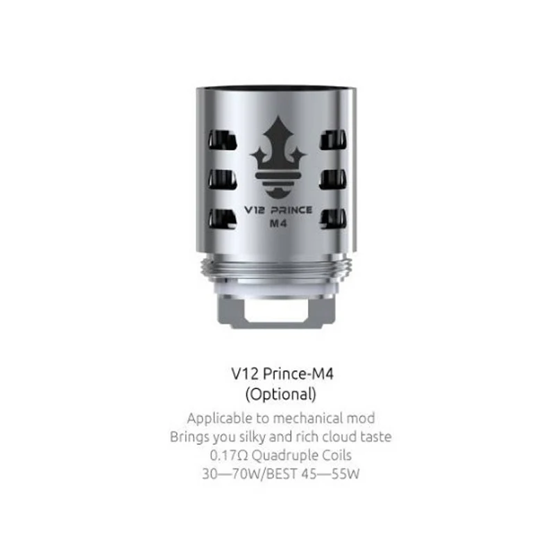 SMOK TFV12 Prince Coil V12 Prince RBA Q4 M4 X6 T10 Mesh dual mesh Core для TFV12 PRINCE Tank Eletronic сигаретные ядра