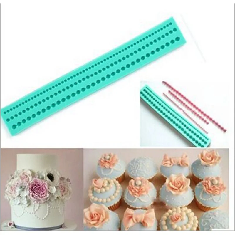 3D круглый Бусины Форма силиконовые формы Печенье Кондитерские изделия шоколад