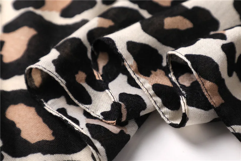 Хиджаб, распродажа, для взрослых, лен, зима, женская зимняя теплая шаль, модная бандана, утолщенные шарфы, роскошный большой хлопок, леопард