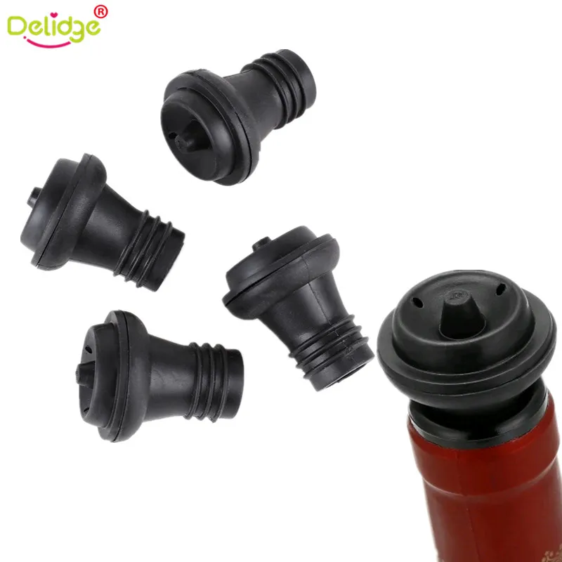 Delidge 4 шт./компл. Силиконовая пробка для бутылки вина виски шампанского консервная