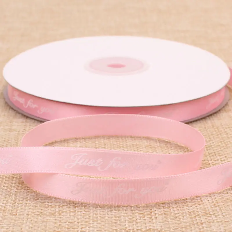 Light Pink 10 мм только для вас 5 метров-45 метров романтическая подарочная упаковочная Лента печатная дизайнерская лента ленты DIY Швейные и упаковочные аксессуары - Цвет: Light Pink