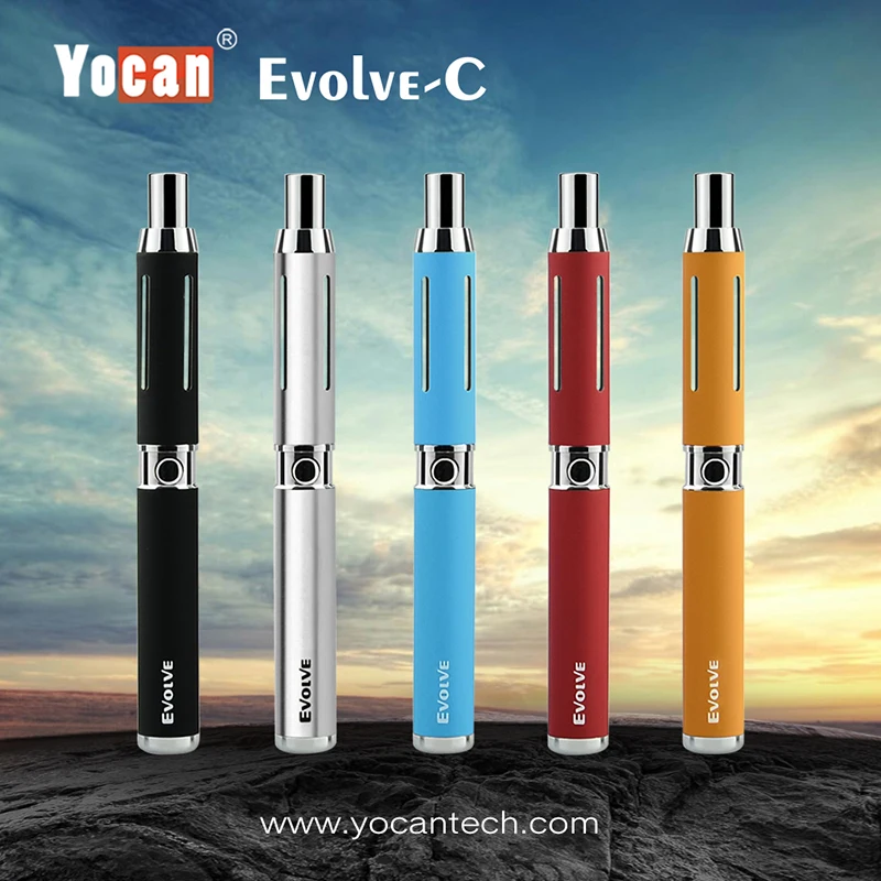 

Yocan Evolve-C Kit special version 2 in 1 vapor kit wax & CBD oil atomizer Vaporizer Electronic cigarette Yocan Evolve-C Kit