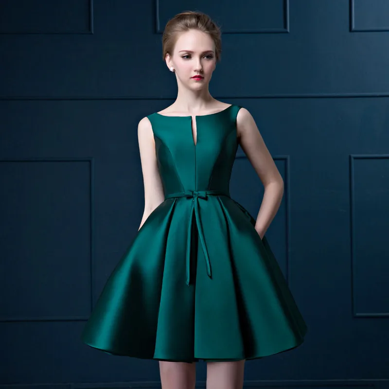Новинка 2020 Короткие выпускные платья полуформальное выпускное платье зеленое