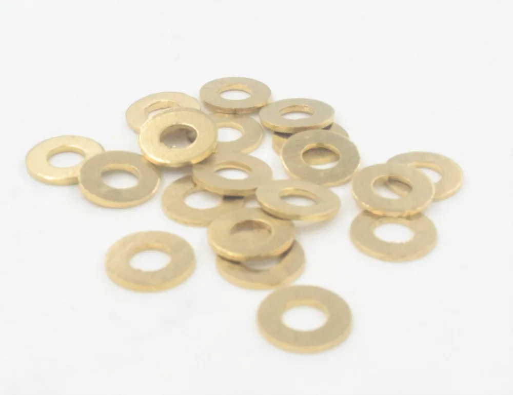 

100 шт. M3 M4 M5 M6 мезонакладка медный листовой металлический воротник латунная плоская шайба