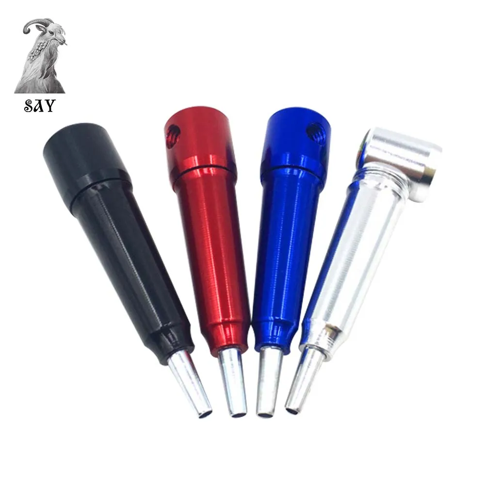 

SY Aluminum Alloy Smoke Metal Pipes 75mm Portable Creative Disguised Smoking Pipe Herb Tobacco Pipes Smoking Accessories