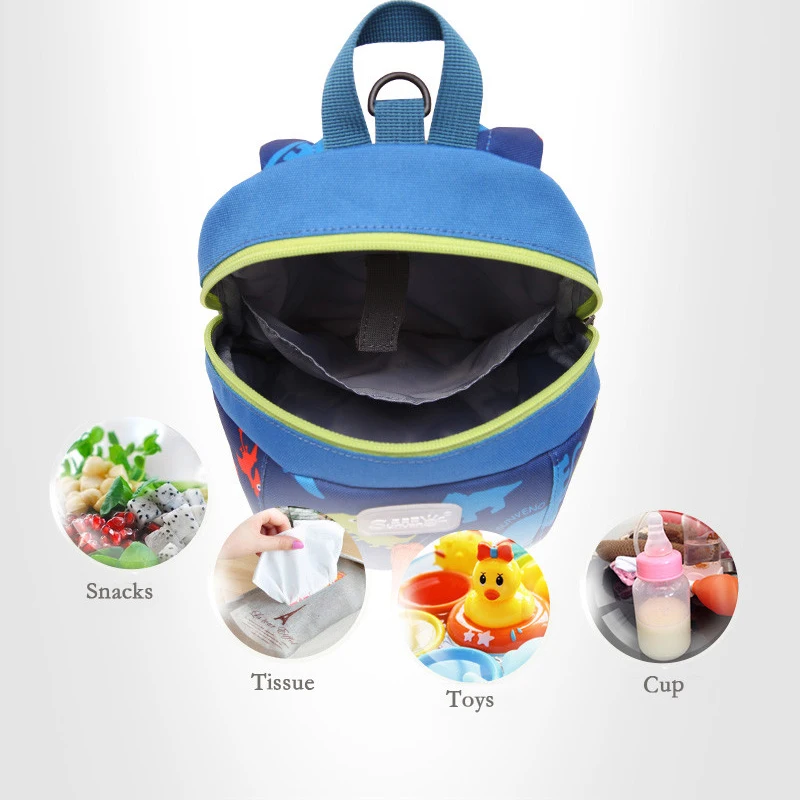 SUNVENO милый мультяшный Детский рюкзак для малышей с ремнем безопасности защитой