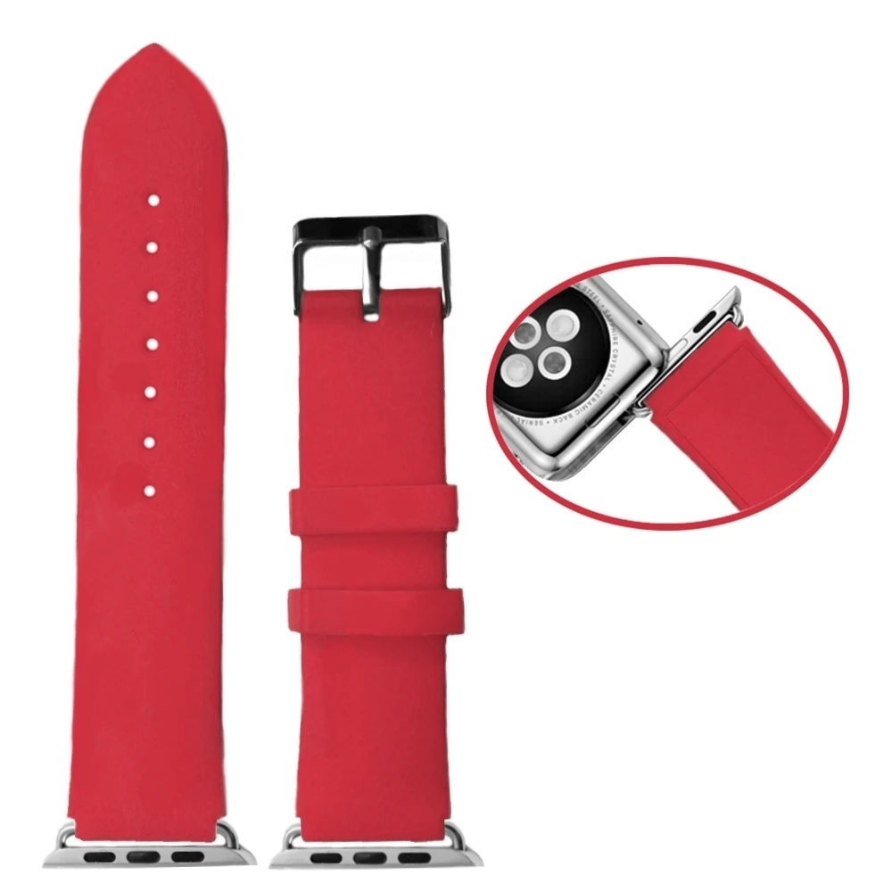 38 мм любовь красный цвет силиконовый желе резиновый ремешок для часов мода