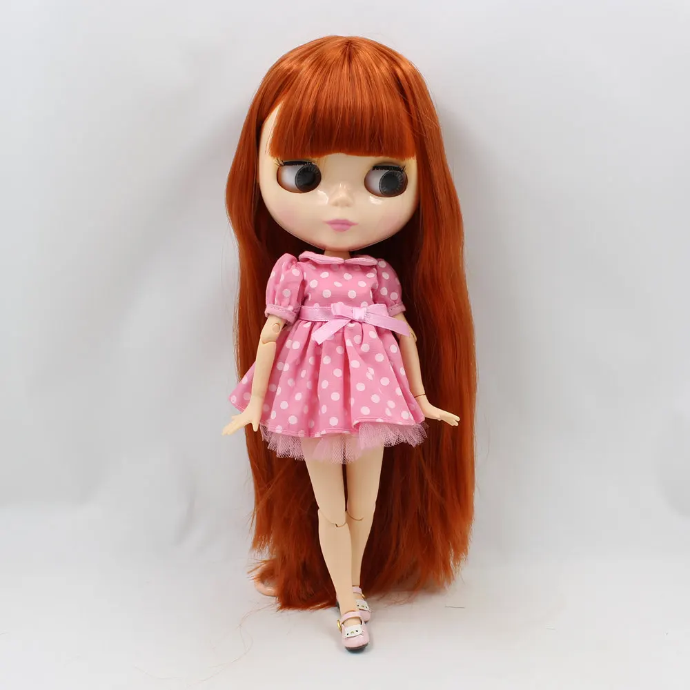 Ледяной DBS Blyth bjd 1/6 кукла длиной 30 см натуральной кожи мягкие прямые волосы с