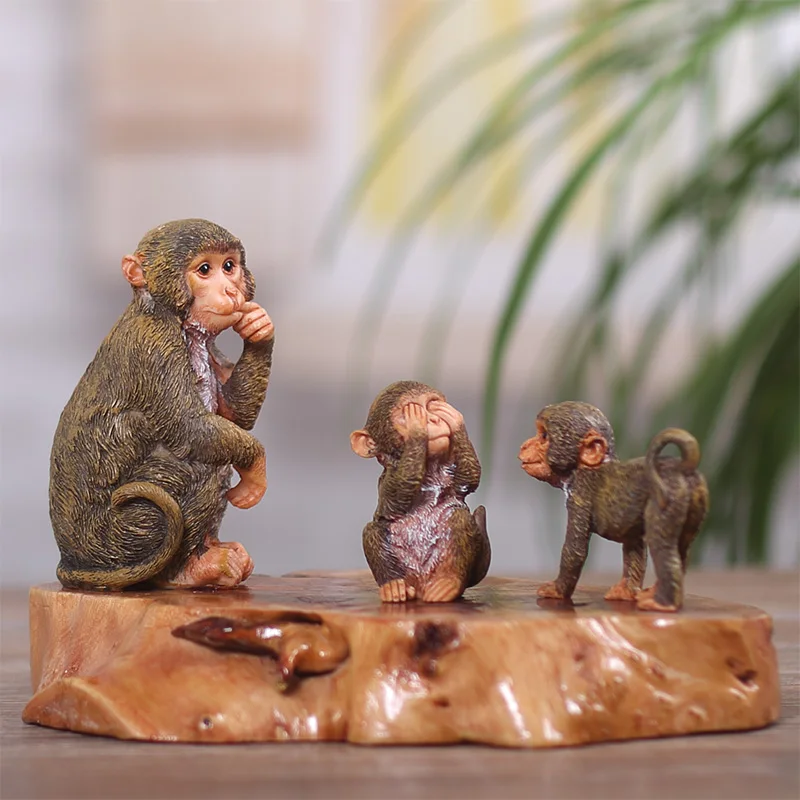 Милый маленький обезьянка предметы интерьера ручной работы зодиака креативный